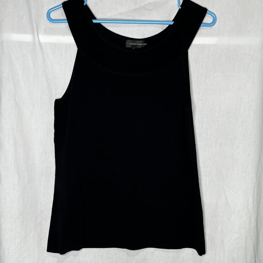 Cable & Gauge Sleeveless Sweater Top Shirt New L